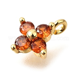 Pendentifs avec zircon cubiques à micro-pavés en laiton&nbsp;X-KK-D356-07C-G