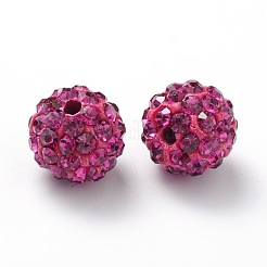 Polymer Ton Strass Perlen&nbsp;RB-C1438-10mm-A24