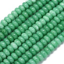 Malasia abalorios naturales jade hebras&nbsp;G-B165-G01-6x10mm-01