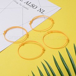Cable de la toma de la pulsera de poliéster encerado coreano&nbsp;AJEW-JB00011-10