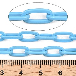 Catene di graffette in ottone fatte a mano verniciate a spruzzo ecologiche&nbsp;KK-J276-19-P13