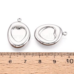 Cabochon-Fassungen für Anhänger aus Edelstahl 304&nbsp;STAS-T075-24P