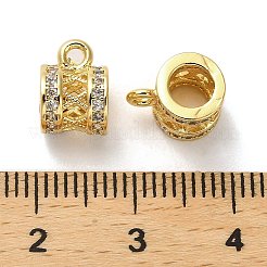 In ottone micro pavé di tubi in zirconia cubica&nbsp;ZIRC-P112-02G