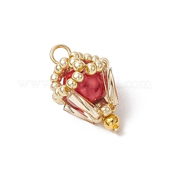 Ciondoli di perle di vetro&nbsp;PALLOY-MZ00746-04