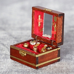 Holz Schmuckschatulle Miniatur Ornamente&nbsp;PW-WG326D2-01
