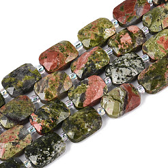 Natur Unakit Perlen Stränge&nbsp;G-T139-86