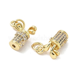 Pendentifs avec zircon cubiques à micro-pavés en laiton&nbsp;X-KK-Z120-29G