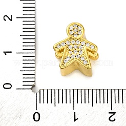 Rack-Plattierung Messing Micro Pave Kubisch Zirkonia European Beads&nbsp;KK-Z081-18