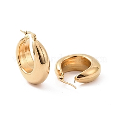 Pendientes de aro de acero inoxidable 304 con revestimiento iónico (IP)&nbsp;EJEW-M212-03G