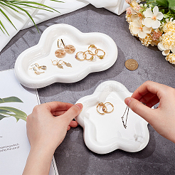 2 stücke 2 arten keramik schmuck platte&nbsp;AJEW-NB0006-17
