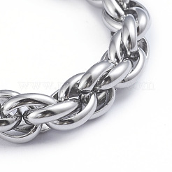Anlaufgeschützte Seilkettenarmbänder aus Edelstahl 304&nbsp;BJEW-L673-003-P
