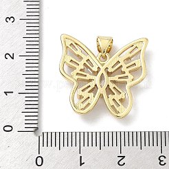 Colgante micropavé cubic zirconia de latón&nbsp;KK-H537-14G