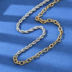 Catena a maglie in acciaio inossidabile 304&nbsp;NJEW-K288-02GP