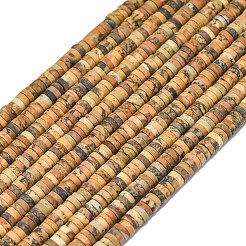 Natürliches Bild Jaspis Perlen Stränge&nbsp;G-P575-B30-4x1mm