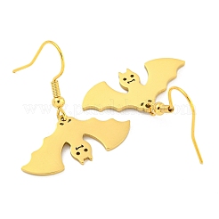Halloween-Motiv 304 Edelstahl-Ohrhänger für Damen&nbsp;EJEW-F338-05G