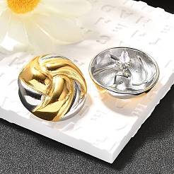 Boucles d'oreilles à tige bicolores en acier inoxydable 304&nbsp;EJEW-F355-04GP-01