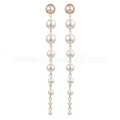 2 paio di orecchini a bottone con nappe e perle di conchiglia per donna&nbsp;EJEW-JE06195