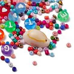 Kit per la ricerca di gioielli con perline di vetro fai da te&nbsp;DIY-YW0004-64