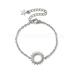 Sonnengliederarmbänder aus Edelstahl 304&nbsp;BJEW-F500-04P