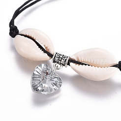 Bracciali multi-filo di cotone cerato cerato cinese&nbsp;BJEW-JB04105