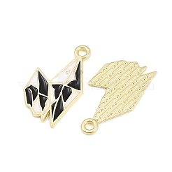 Alliage avec pendentifs en émail noir&nbsp;AL-CBA2919-02G-03