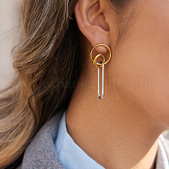 Pendientes colgantes de acero inoxidable 304 para mujer&nbsp;JW1089
