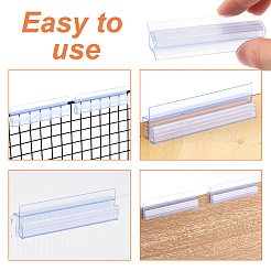 Werbecliphalter aus Kunststoff&nbsp;DIY-WH0008-12