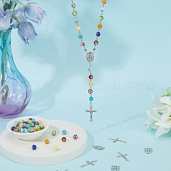 DIY-Sets zur Schmuckherstellung mit Rosenkranzperlen&nbsp;DIY-SC0031-64
