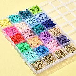 DIY Heishi Polymer Clay Perlen Schmuckherstellungsset&nbsp;DIY-FS0005-94B