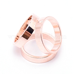 Alliage femmes dame filles mode écharpe boucle de bague&nbsp;JEWB-WH0011-15RG-RS
