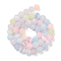 Stränge natürlicher Selenitperlen in Macaronfarbe&nbsp;G-Q162-A01-02A-02