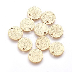 Breloques en acier inoxydable 304 plaquées par ions (IP)&nbsp;STAS-E455-02G-10mm