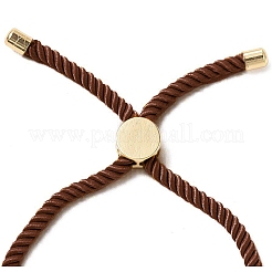 Pulseras deslizantes de cuerda de Milán retorcidas a medio terminar&nbsp;FIND-G032-01G-18