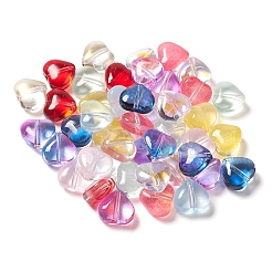110 pz 11 colori perle di vetro verniciate a spruzzo trasparenti&nbsp;GGLA-YW0001-07