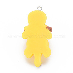 Gros pendentifs en résine opaque&nbsp;RESI-T028-80