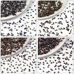 10.5g 3 Farben Backlack Glas Saatperlen&nbsp;FIND-YW0007-89A