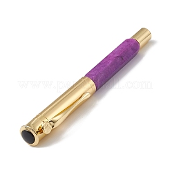 Stifte aus gefärbtem Naturquarz-Messing&nbsp;AJEW-M209-05G
