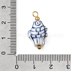 Colgantes hechos a mano de la porcelana&nbsp;PR-CBA0027-03G-05
