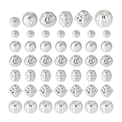 60 stücke 6 stile legierung abstandshalterperlen&nbsp;FIND-PH0020-69