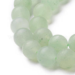 Chapelets de perle verte d'aventurine naturel&nbsp;G-G735-63F-8mm