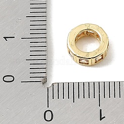 Ottone pave perline cubic zirconia europee&nbsp;CU-CBA389D-02G