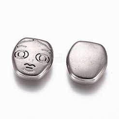 Anlaufgeschützte Cabochons aus Edelstahl 304&nbsp;LS-STAS-G218-13P