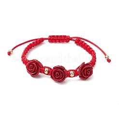 Pulseras trenzadas de cordón de nailon para mujer&nbsp;BJEW-JB11288-02
