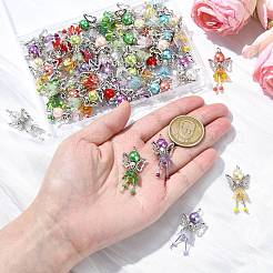 50 Stück 10 Stile handgefertigte Anhänger aus Saatperlen-Perlen&nbsp;PALLOY-CJ00084