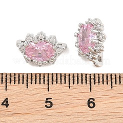 Blumenförmige Messing-Mikropavé-Zirkonia-Abstandshalter&nbsp;XGRQ5K967-826P
