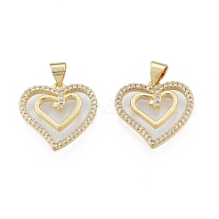 Pendentifs en laiton zircon cubique transparent&nbsp;KK-G431-07G