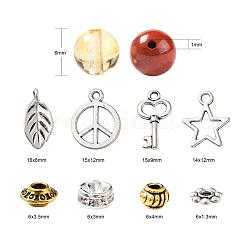 560 pièces 8 styles 6mm perles de pierres précieuses chakra yoga kits de pierres de guérison&nbsp;G-LS0001-02A