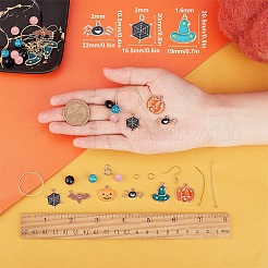 188 Stück DIY-Ohrring-Bastelset mit Halloween-Motiv&nbsp;DIY-SC0014-73