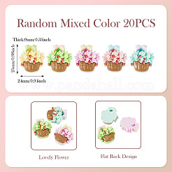 20 Stück opake Harz-Cabochons&nbsp;CRES-TA0001-84