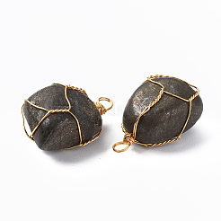 Pendentifs en chalcopyrite naturelle&nbsp;G-N332-50-08
